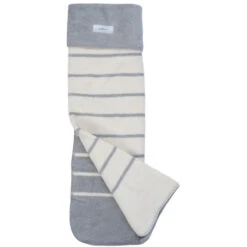 Zaffiro Grijs & Ecru Gestreept 100 X 150 Cm Ledikantdeken 15366 -Bekend Babyartikelen Winkel 23481 grijsecrustrepenlengte