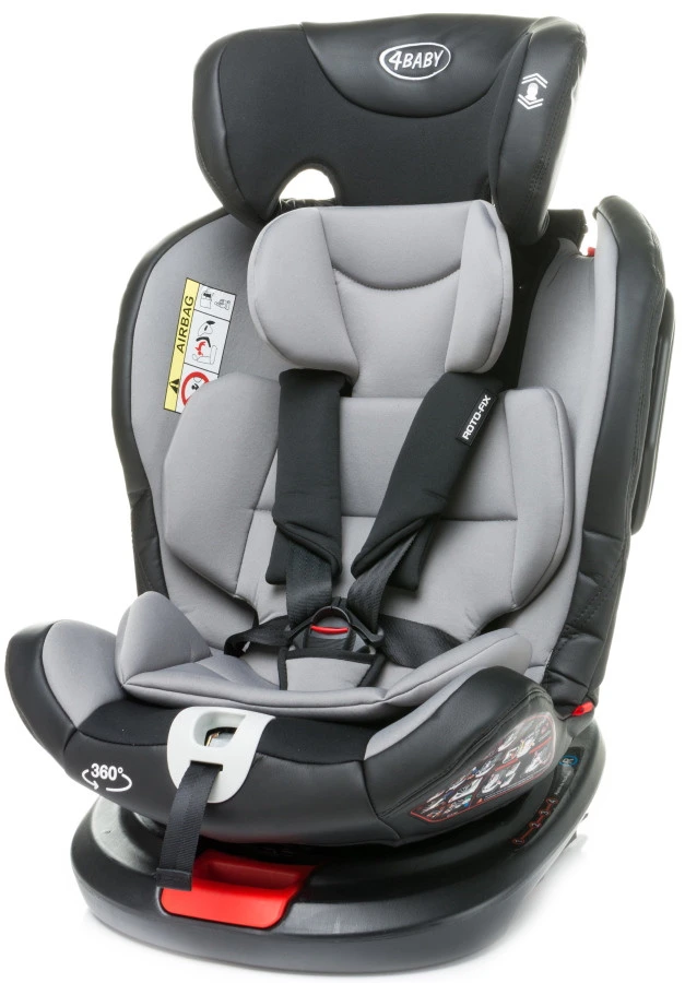 4Baby Roto-Fix Black 360º 0-36 Kg Isofix Autostoel 4 4Baby Roto-Fix Black 360º 0-36 Kg Isofix Autostoel - Afbeelding 2