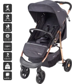 Babygo Style Black Rose 3-in-1 Kinderwagen Incl. Autostoel 6321 15 Babygo Style Black Rose 3-in-1 Kinderwagen Incl. Autostoel 6321 -Bekend Babyartikelen Winkel 6321 style3in1 blackrose 5 babygo