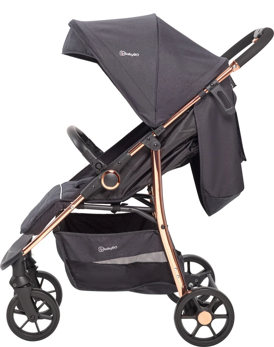 Babygo Style Black Rose 3-in-1 Kinderwagen Incl. Autostoel 6321 6 Babygo Style Black Rose 3-in-1 Kinderwagen Incl. Autostoel 6321 - Afbeelding 4