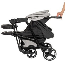 Babygo Basket Grey Melange Wandelwagen Incl. Autostoel 64012 -Bekend Babyartikelen Winkel Babygo Basket Grey Melange Wandelwagen 6402 3 1