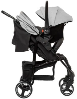 Babygo Basket Grey Melange Wandelwagen Incl. Autostoel 64012 -Bekend Babyartikelen Winkel Babygo Basket Grey Melange Wandelwagen Incl. Autostoel 64012 1