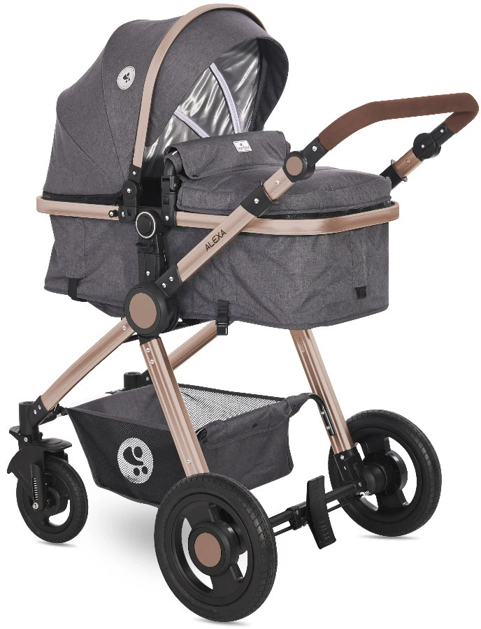 Lorelli Alexa Luxe Black 3-in-1 Combi Kinderwagen Incl. Autostoel 1002129-2186 6 Lorelli Alexa Luxe Black 3-in-1 Combi Kinderwagen Incl. Autostoel 1002129-2186 - Afbeelding 4