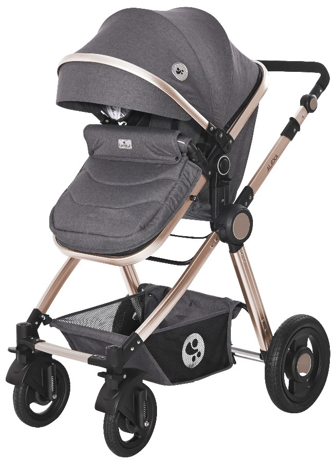Lorelli Alexa Luxe Black 3-in-1 Combi Kinderwagen Incl. Autostoel 1002129-2186 7 Lorelli Alexa Luxe Black 3-in-1 Combi Kinderwagen Incl. Autostoel 1002129-2186 - Afbeelding 5
