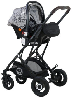 Lorelli Sena Grey Marble 3-in-1 Combi Kinderwagen Incl. Autostoel 1002161-2113 -Bekend Babyartikelen Winkel Lorelli Sena Grey Marble 3 in 1 Combi Kinderwagen incl. Autostoel 1002161 2113 7