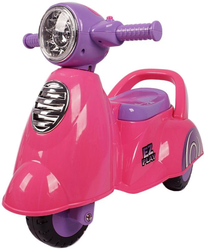 Eco Toys Retro Pink Loopscooter 605 4 Eco Toys Retro Pink Loopscooter 605 - Afbeelding 2