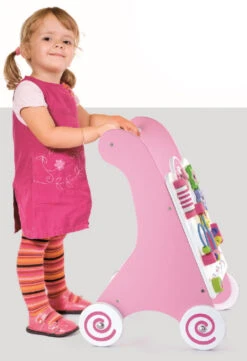 Viga Activity Walker Roze Houten Loopwagen 50178 17 Viga Activity Walker Roze Houten Loopwagen 50178 -Bekend Babyartikelen Winkel Viga Activity Walker Roze Houten Loopwagen 50178 7