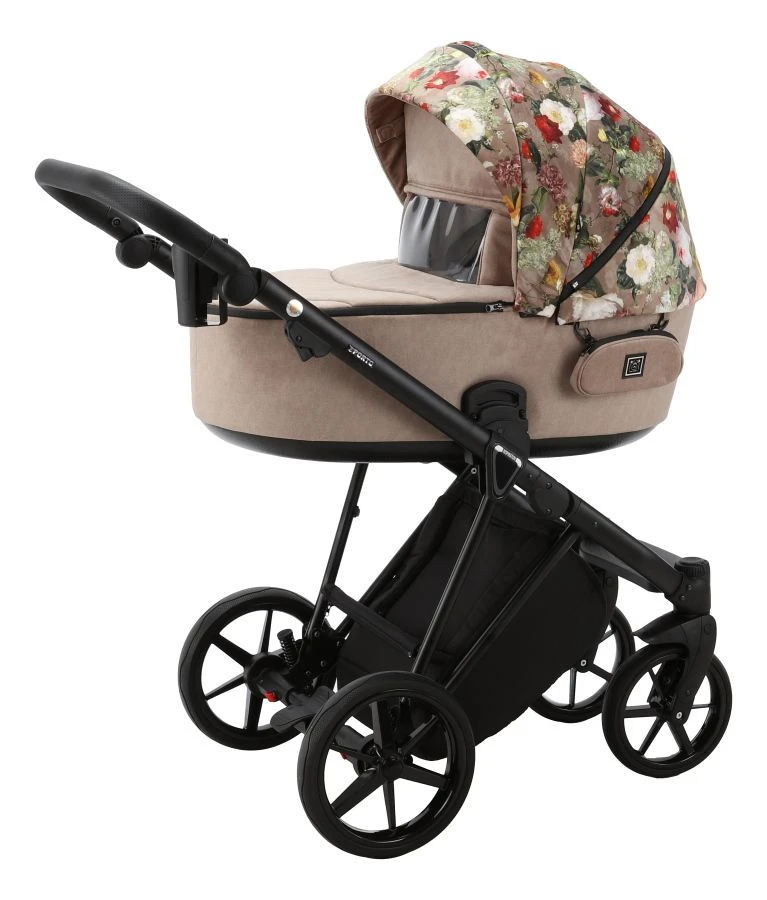 Adamex Porto Flowers Beige 2-in-1 Kinderwagen FL-5 4 Adamex Porto Flowers Beige 2-in-1 Kinderwagen FL-5 - Afbeelding 2