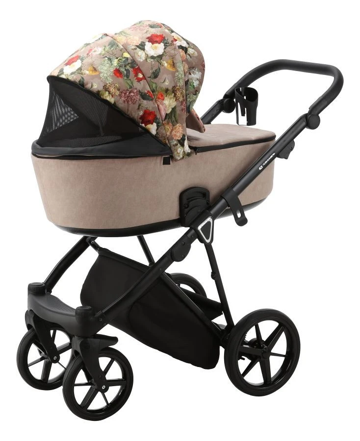 Adamex Porto Flowers Beige 2-in-1 Kinderwagen FL-5 6 Adamex Porto Flowers Beige 2-in-1 Kinderwagen FL-5 - Afbeelding 4