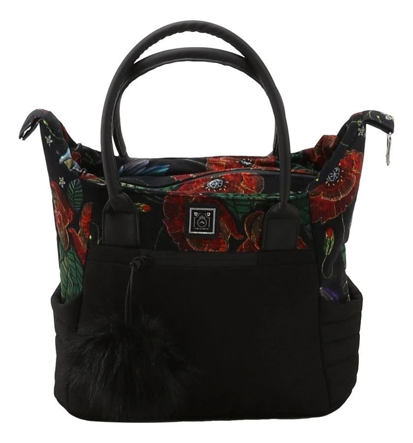 Adamex Porto Flowers Special Edition Black/Rose 2-in-1 Kinderwagen FL-8 - Afbeelding 9