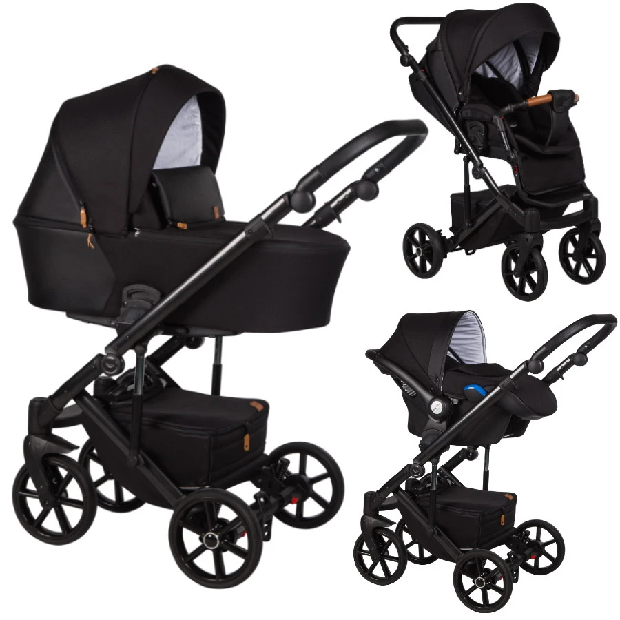 Baby Merc Mosca Black 3-in-1 Kinderwagen Incl. Autostoel MO/ML204/B 3 Baby Merc Mosca Black 3-in-1 Kinderwagen Incl. Autostoel MO/ML204/B