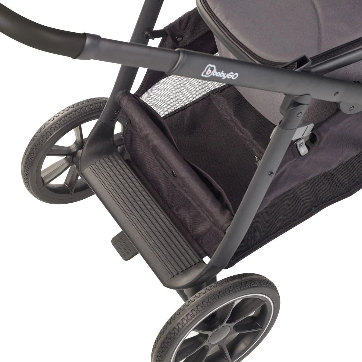 Babygo Duo Mega Grey Tandem Kinderwagen Incl. 2 Autostoelen 78001 16 Babygo Duo Mega Grey Tandem Kinderwagen Incl. 2 Autostoelen 78001 - Afbeelding 14