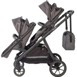 Babygo Duo Ultra Grey Tandem Kinderwagen Incl. 2 Autostoelen En 2 Ultrabase 780001 -Bekend Babyartikelen Winkel babygo duo grey tandem kinderwagen 7801 9 1 1