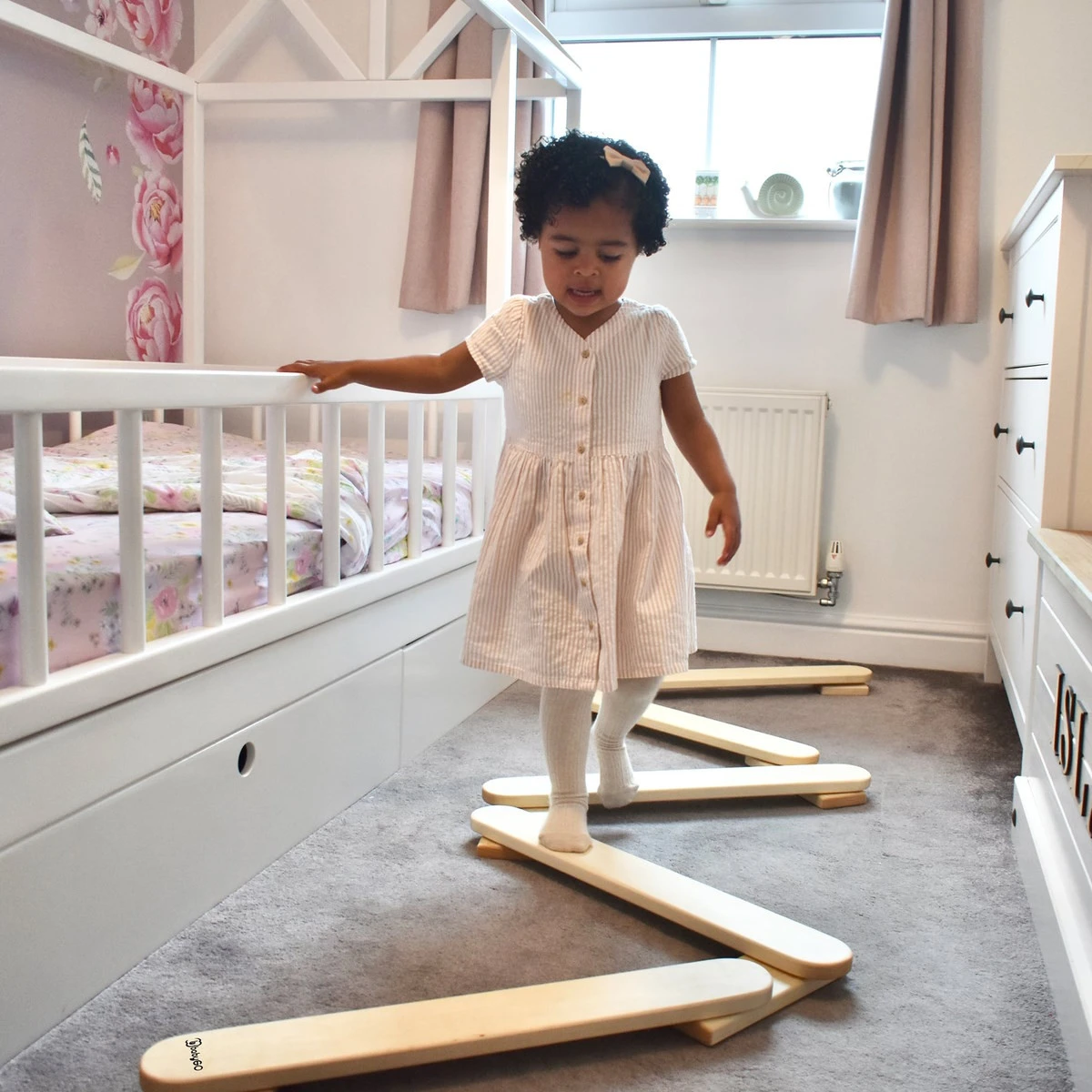 Babygo Nature 4-delige Balansbalk 8602 7 Babygo Nature 4-delige Balansbalk 8602 - Afbeelding 5