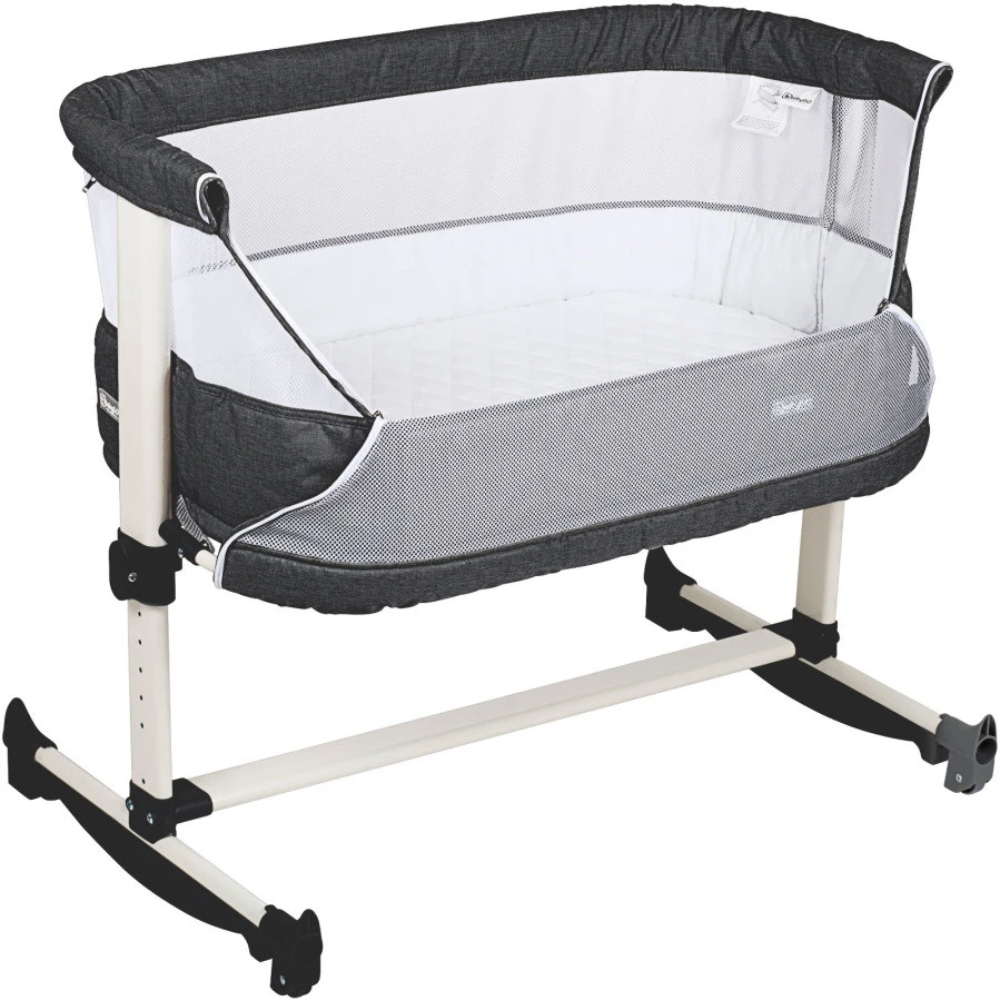 Babygo Vivaldi Dark Grey Wieg Aan Bed 4653 6 Babygo Vivaldi Dark Grey Wieg Aan Bed 4653 - Afbeelding 4
