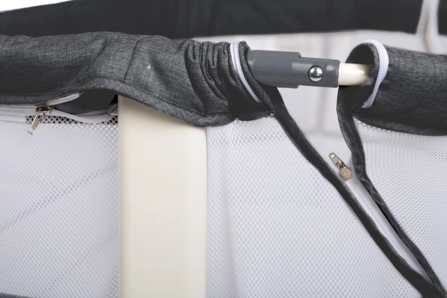 Babygo Vivaldi Dark Grey Wieg Aan Bed 4653 8 Babygo Vivaldi Dark Grey Wieg Aan Bed 4653 - Afbeelding 6