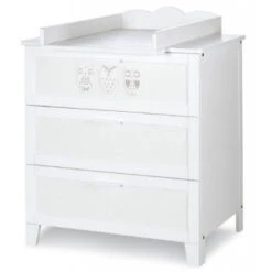 Babykamer Uil Wit: Ledikant, Commode En Open Kast -Bekend Babyartikelen Winkel babykamer uil wit ledikant commode en 2 deurs kast 2 2