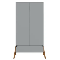 Bellamy Lotta Grey Babykamer: Ledikant/Juniorbed, Commode En 2-Deurskast -Bekend Babyartikelen Winkel bellamy lotta grey 2 deurskast loszsz2d 1 1