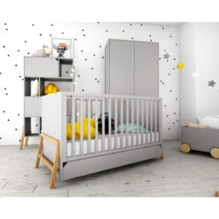 Bellamy Lotta Grey 70 X 140 Cm Ledikant/Juniorbed LOSZLO70 -Bekend Babyartikelen Winkel bellamy lotta grey babykamer 2