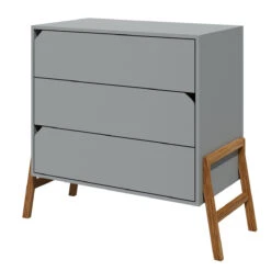 Bellamy Lotta Grey Babykamer: Ledikant/Juniorbed, Commode En 2-Deurskast -Bekend Babyartikelen Winkel bellamy lotta grey commode loszkomo 2 2