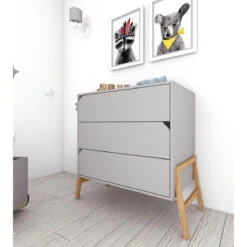 Bellamy Lotta Grey Babykamer: Ledikant/Juniorbed En Commode -Bekend Babyartikelen Winkel bellamy lotta grey commode loszkomo 5 1