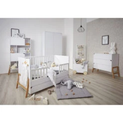 Bellamy Lotta Snow Babykamer: Ledikant/Juniorbed, Commode Met 6 Lades En 2-Deurskast -Bekend Babyartikelen Winkel bellamy lotta snow babykamer 2 5