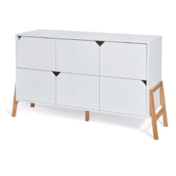 Bellamy Lotta Snow Babykamer: Ledikant/Juniorbed, Commode Met 6 Lades En 2-Deurskast -Bekend Babyartikelen Winkel bellamy lotta snow commode met 6 lades lobiko6s 2 2