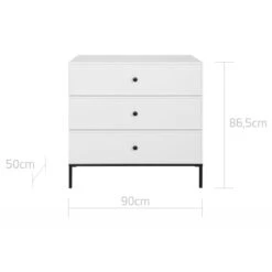 Bellamy Lumi White Commode LUBiKOMO -Bekend Babyartikelen Winkel bellamy lumi white commode lubikomo 3