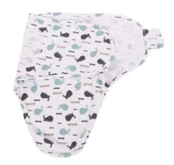 Bo Jungle B-Wrap Grey Feathers Small Wikkeldeken B172300 -Bekend Babyartikelen Winkel bojungle b wrap small wikkeldeken 2 2