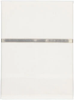 Briljant Bias Tape Zilvergrijs 100x150 Cm Ledikantlaken 87R