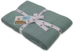 Briljant Pique Stonegreen 100 X 150 Cm Zomer Ledikantdeken 60R -Bekend Babyartikelen Winkel briljant pique zomer stonegreen 75 x 100 cm wiegdeken 1