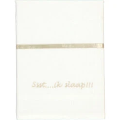 Briljant Ssst....ik Slaap!!! Zand 75 X 100 Cm Wieglaken