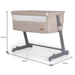 Cangaroo Connect Us Beige Wieg Aan Bed -Bekend Babyartikelen Winkel cangaroo connect us beige wieg aan bed 11