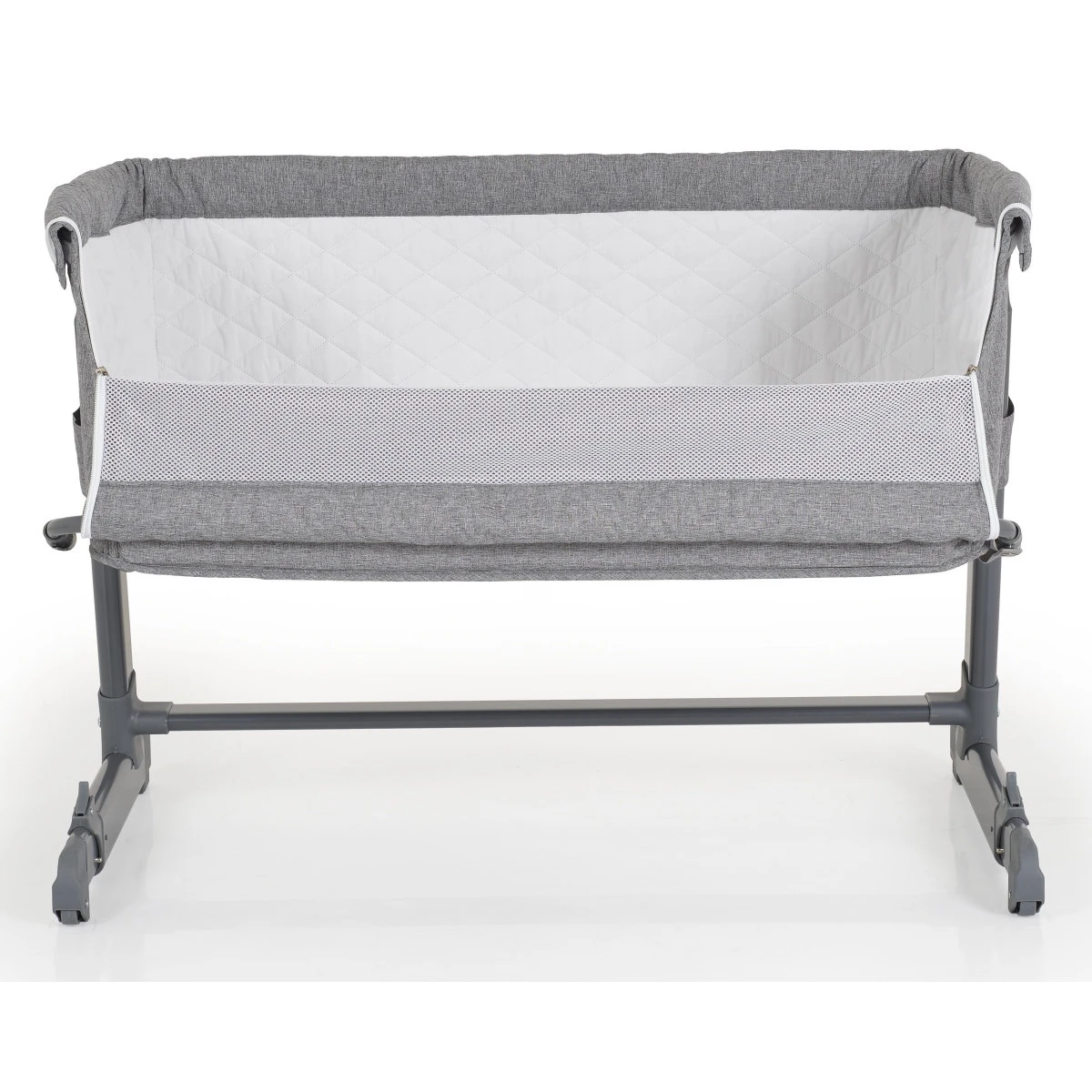 Cangaroo Connect Us Grey Wieg Aan Bed 7 Cangaroo Connect Us Grey Wieg Aan Bed - Afbeelding 5