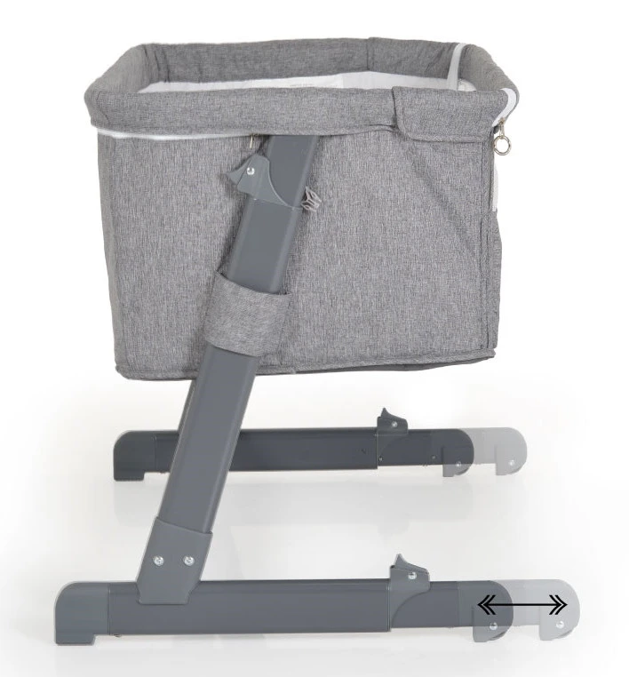 Cangaroo Connect Us Grey Wieg Aan Bed 11 Cangaroo Connect Us Grey Wieg Aan Bed - Afbeelding 9