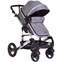 Cangaroo Gala Dark Grey/Silver 3-in-1 Combi Kinderwagen Incl. Autostoel. -Bekend Babyartikelen Winkel cangaroo gala dark grey silver 2 in 1 combi kinderwagen incl tas 1 6 1