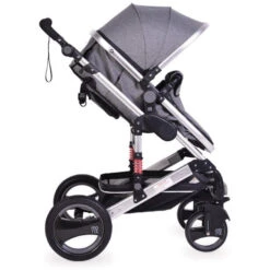 Cangaroo Gala Dark Grey/Silver 3-in-1 Combi Kinderwagen Incl. Autostoel. -Bekend Babyartikelen Winkel cangaroo gala dark grey silver 2 in 1 combi kinderwagen incl tas 4 1 1
