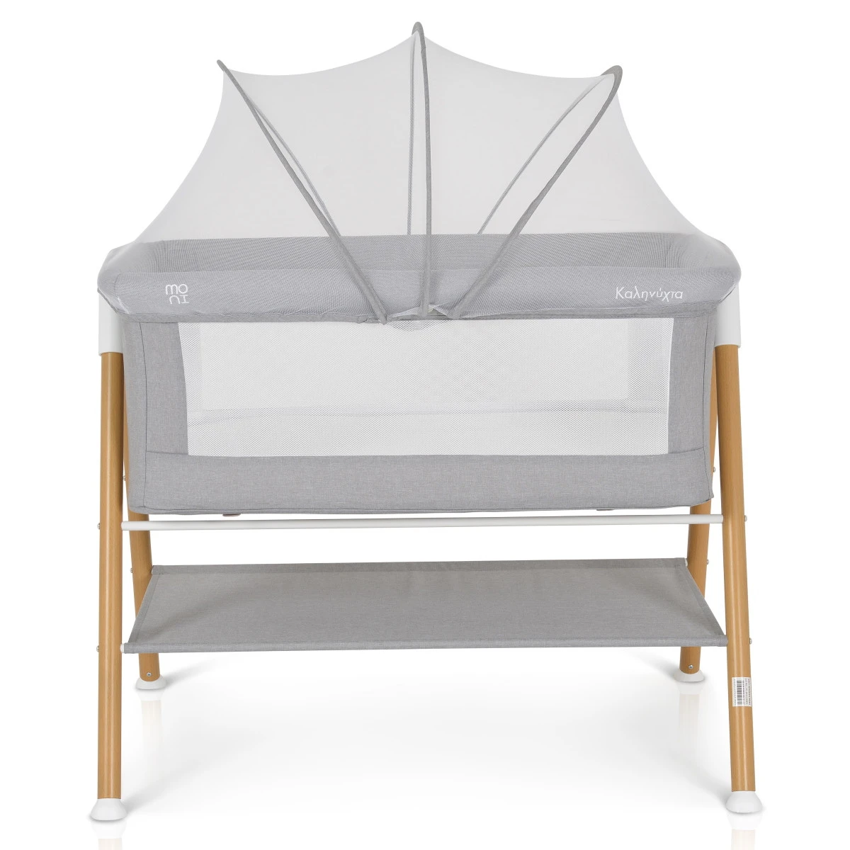 Cangaroo Kalinihta Wooden Grey Wieg 5 Cangaroo Kalinihta Wooden Grey Wieg - Afbeelding 3