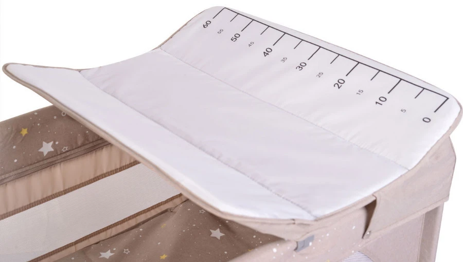 Cangaroo Once Upon A Time 3 Beige Campingbed Met Aankleedvlak - Afbeelding 3