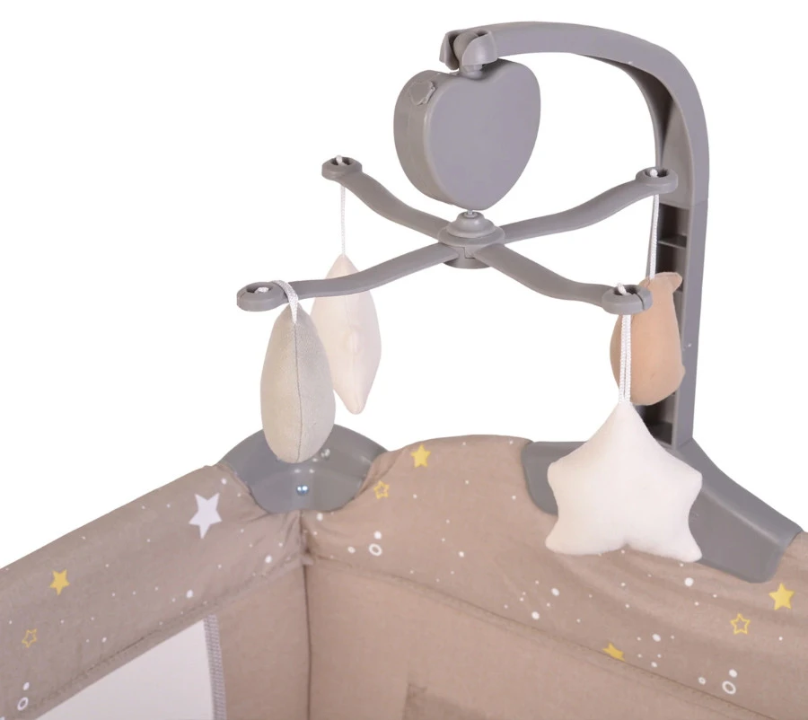 Cangaroo Once Upon A Time 3 Beige Campingbed Met Aankleedvlak - Afbeelding 4