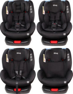 Ding Cruz Black 360° Isofix Autostoel 0-36kg DI-101919 -Bekend Babyartikelen Winkel di 101919 ding cruz black 4options 1