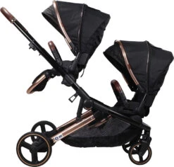 Ding Amigo Black/Rose Tweeling Kinderwagen Incl. 2 Autostoelen DI-191711 -Bekend Babyartikelen Winkel ding amigo black rose tweeling kinderwagen incl. 2 autostoelen di 191711 3