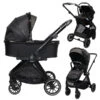 Ding Fenix Black/Black 3-in-1 Combi Kinderwagen Incl. Autostoel -Bekend Babyartikelen Winkel ding fenix black kinderwagen101 1