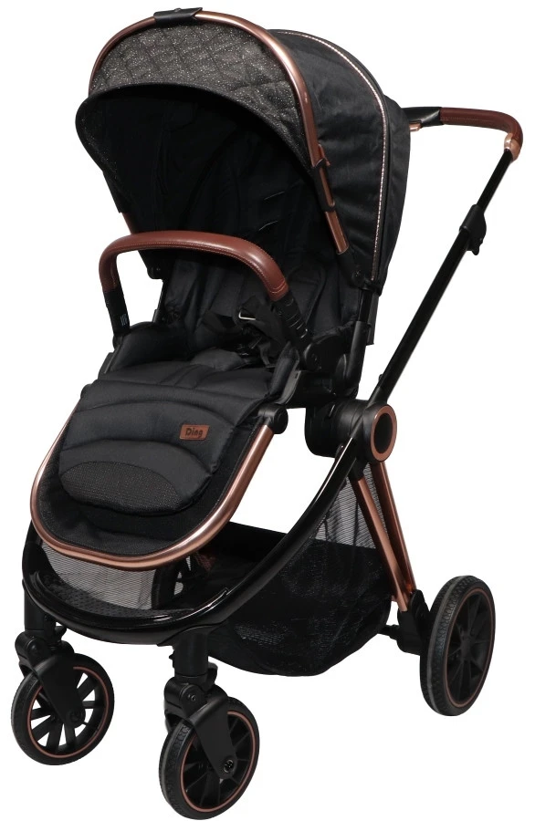Ding Fenix Black/Rose Kinderwagen DI-191702 7 Ding Fenix Black/Rose Kinderwagen DI-191702 - Afbeelding 5