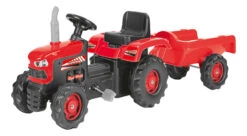 Dolu Rood Traptractor Met Aanhangwagen 8153