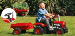Dolu Rood Traptractor Met Aanhangwagen 8153 -Bekend Babyartikelen Winkel dolu rood tractor met aanhangwagen 8153 3 1