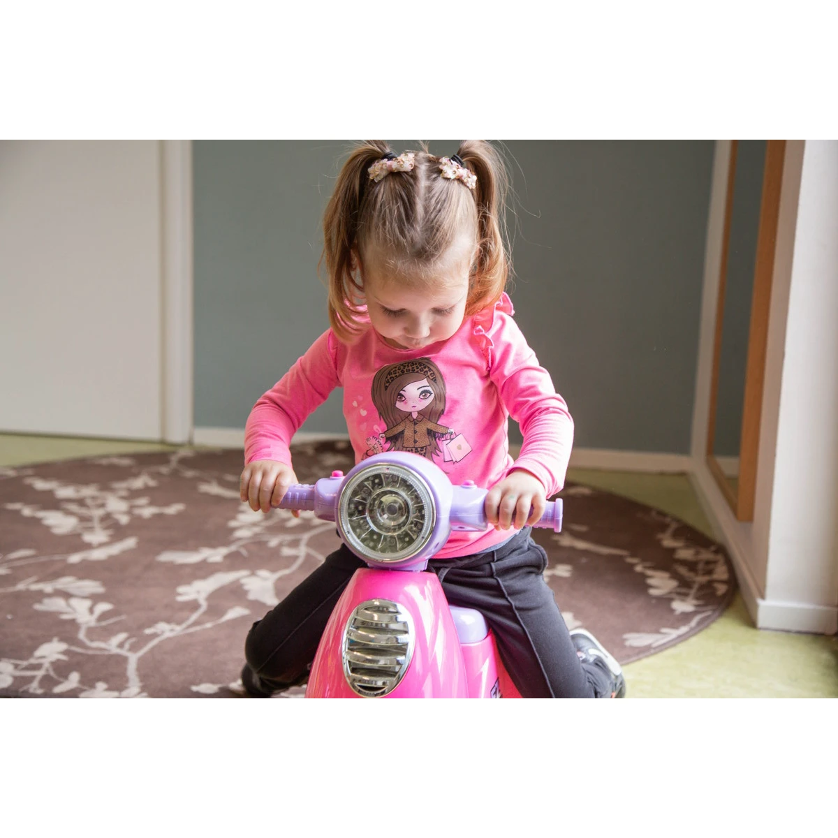 Eco Toys Retro Pink Loopscooter 605 10 Eco Toys Retro Pink Loopscooter 605 - Afbeelding 8