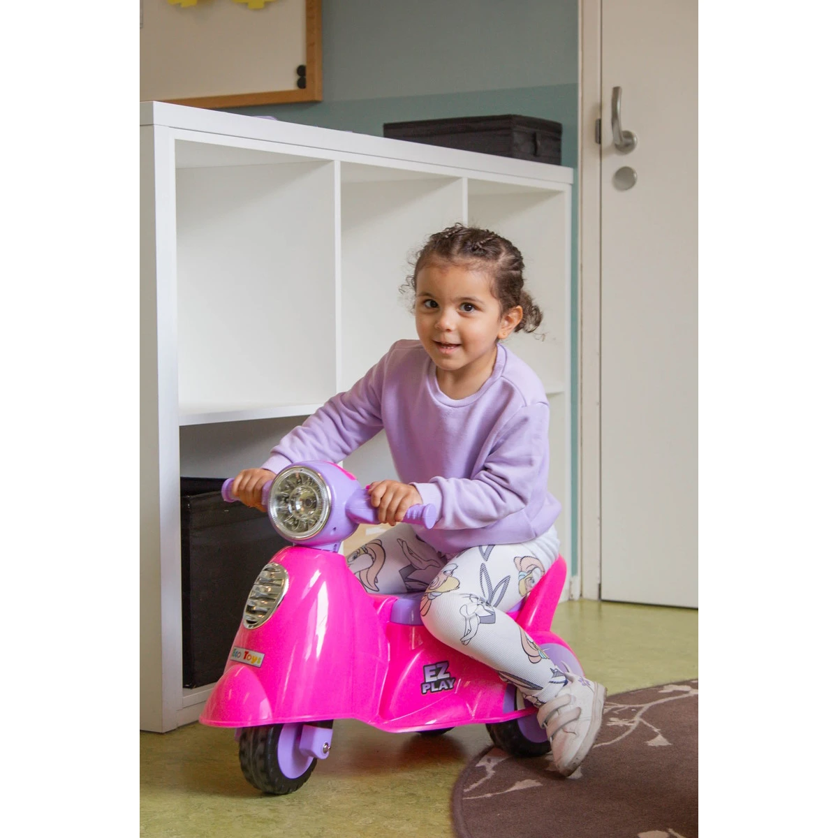 Eco Toys Retro Pink Loopscooter 605 7 Eco Toys Retro Pink Loopscooter 605 - Afbeelding 5