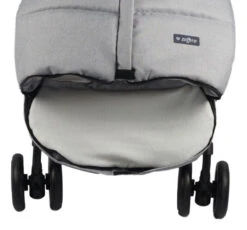 Zaffiro Zwart Universele Voetenzak S12 09808 -Bekend Babyartikelen Winkel grijs melange footmuff 1 1