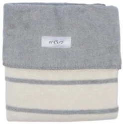 Zaffiro Grijs & Ecru Gestreept 75 X 100 Cm Wiegdeken 15083 -Bekend Babyartikelen Winkel grijsecrustrependeken 4